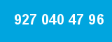 927 040 47 96 927 040 47 96